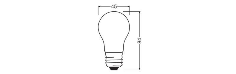 ledvance Minibollform lampa value clp 5,9w/827 806lm e27 fr