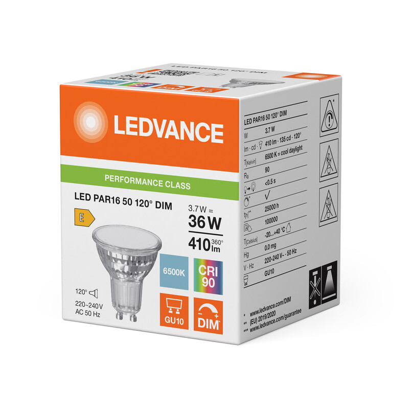 ledvance Reflector lamp performance par16 4w/965 410lm gu10 dim120