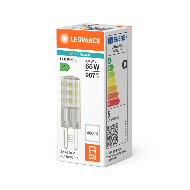 ledvance Led lampa performance special pin 4,9w/840 907lm g9 cl