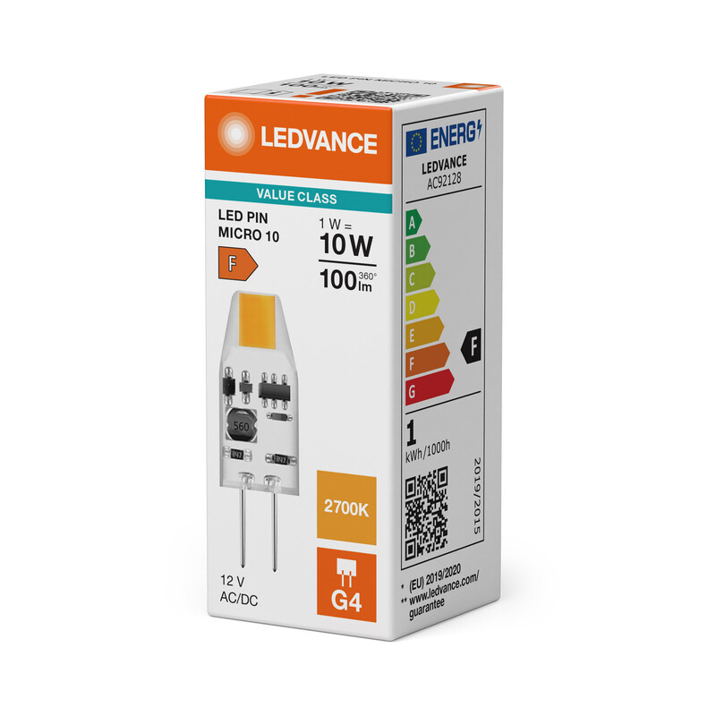 ledvance Led lampa performance special pin micro 1w/927 100lm g4 cl