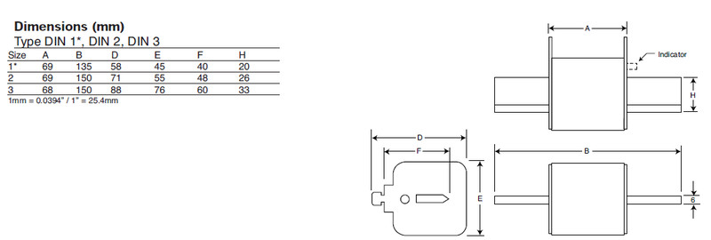 eaton Kahvasulake erikoisnopea c-b 170m5813d 690v 700a kahva 2
