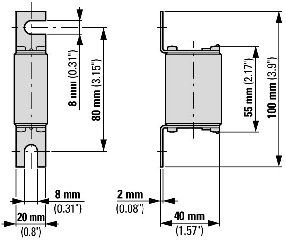 eaton Kahvasulake erikoisnopea c-b 170m14 16a pultti-80 000 t-mik