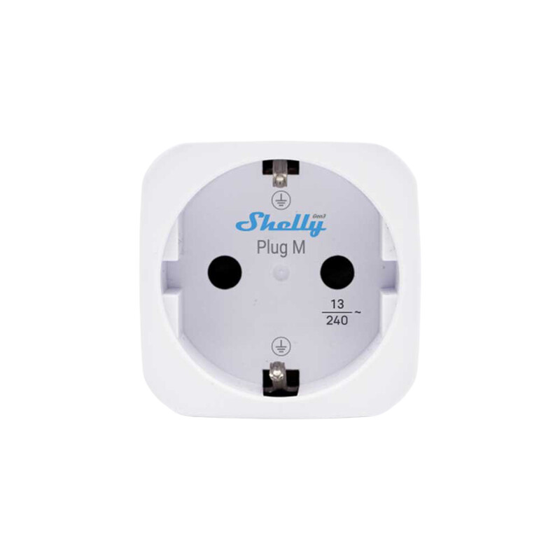 ÄLYPISTORASIA SHELLY PLUG M GEN3, VALK 4KPL