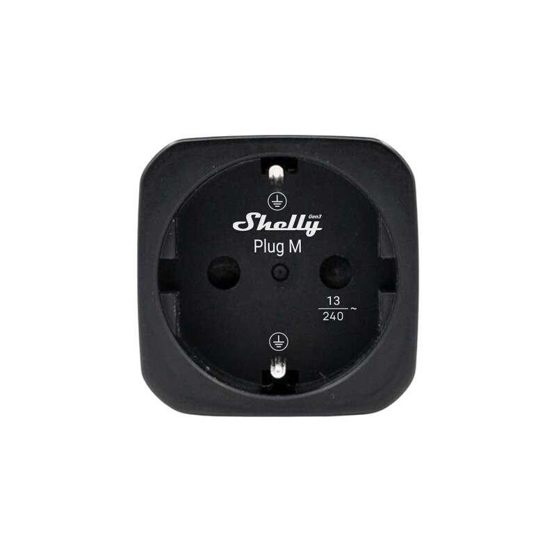ÄLYPISTORASIA SHELLY PLUG M GEN3, MUSTA 4KPL