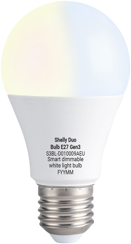 shelly Led-lampa shelly duo bulb e27 gen3