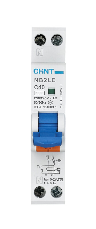 chint Noplūdes slēdzis kombinētais 1p+n b16 30ma 6ka a 1m