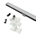 airam Mek. lisätarvike slimline alumiiniprofiili kit 2m bk