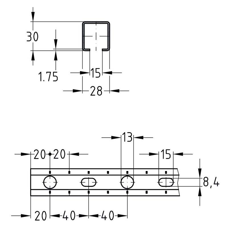 mupro Channel mpc zn mupro 28/30, l2m