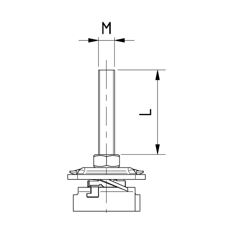 mupro Quick fastener zn mupro m10x30 27/18-28/30 mpc channel