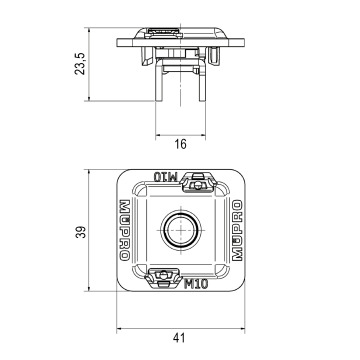mupro Rail nut zn mupro m8 27/18-28/30 mpc channel