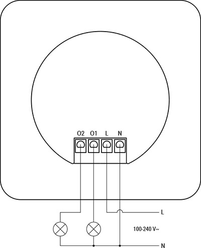 shelly Asennustarvike shelly 2-output power base