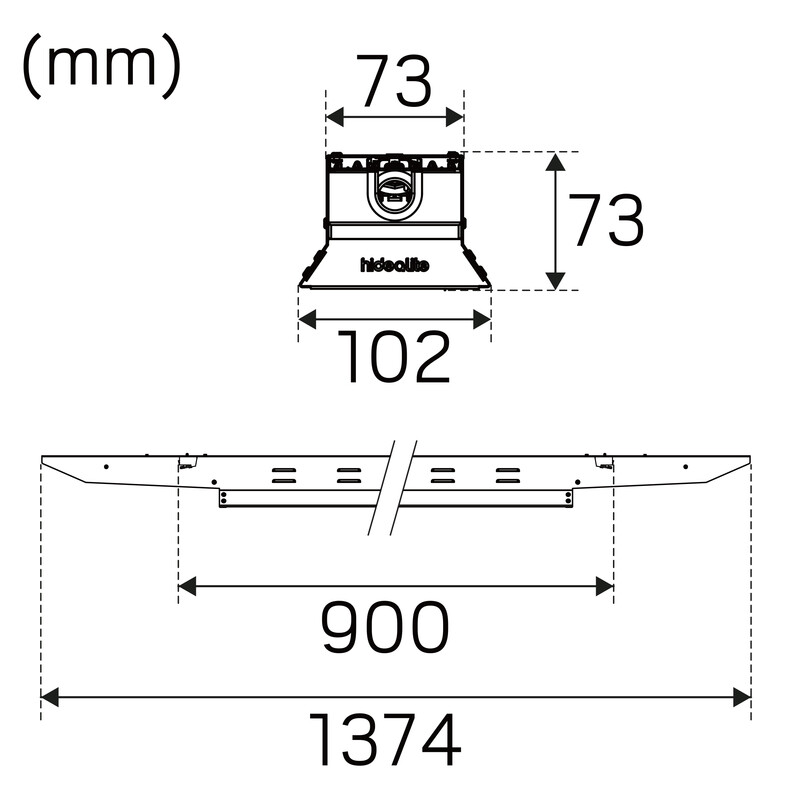 hide-a-lite Teo.val. avoin indline basic ip23 8650lm 62w 4k gr