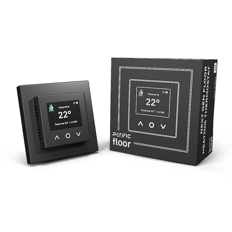 KOMBINATIONSTERMOSTAT PERIFIC FLOOR WIFI SVART