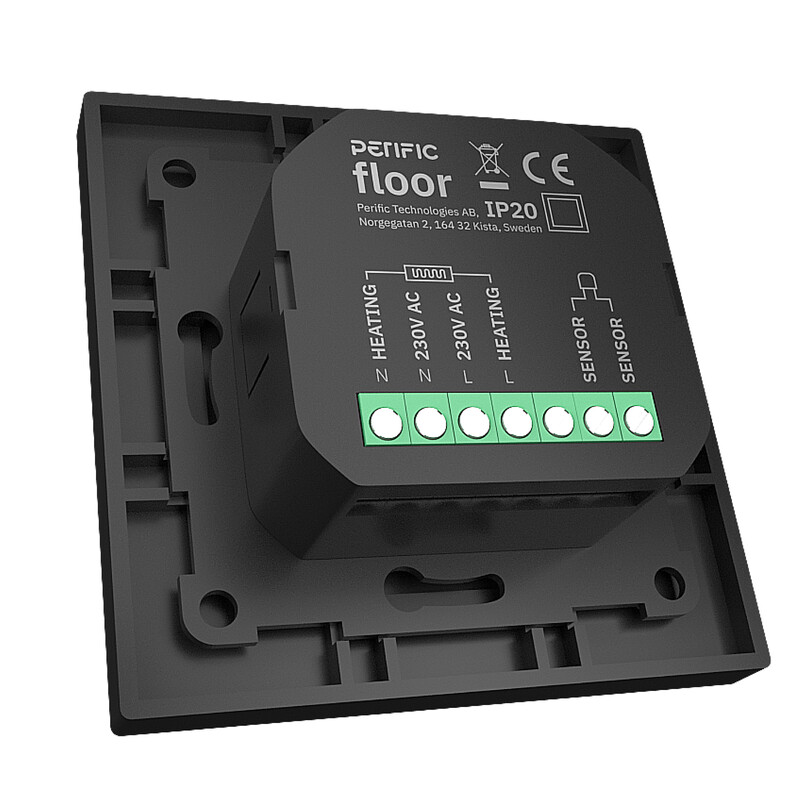 perific Kombinationstermostat perific floor wifi svart