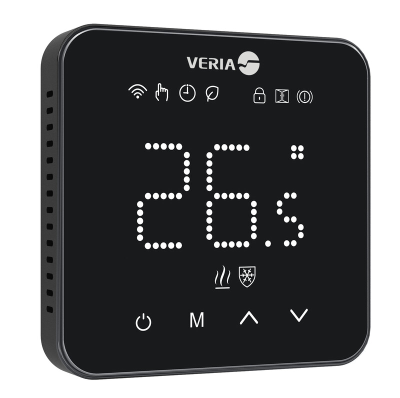 YHDISTELMÄTERMOSTAATTI DEVI VERIA WT45 WI-FI MUSTA