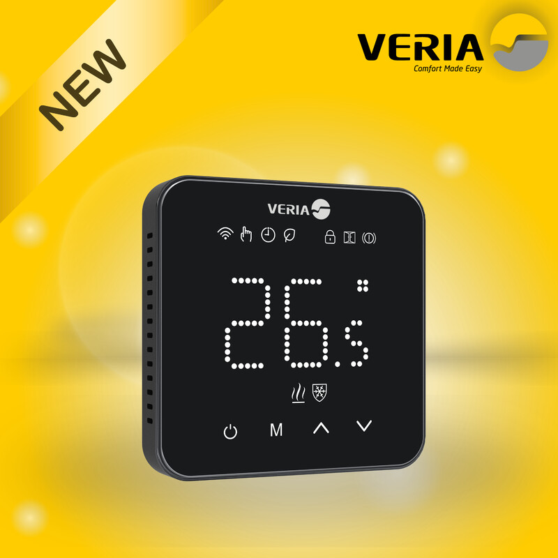 devi Kombinationstermostat devi veria wt45 wi-fi svart