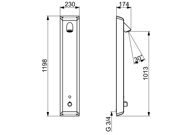 oras Shower panel oras 9670bfz electra bt