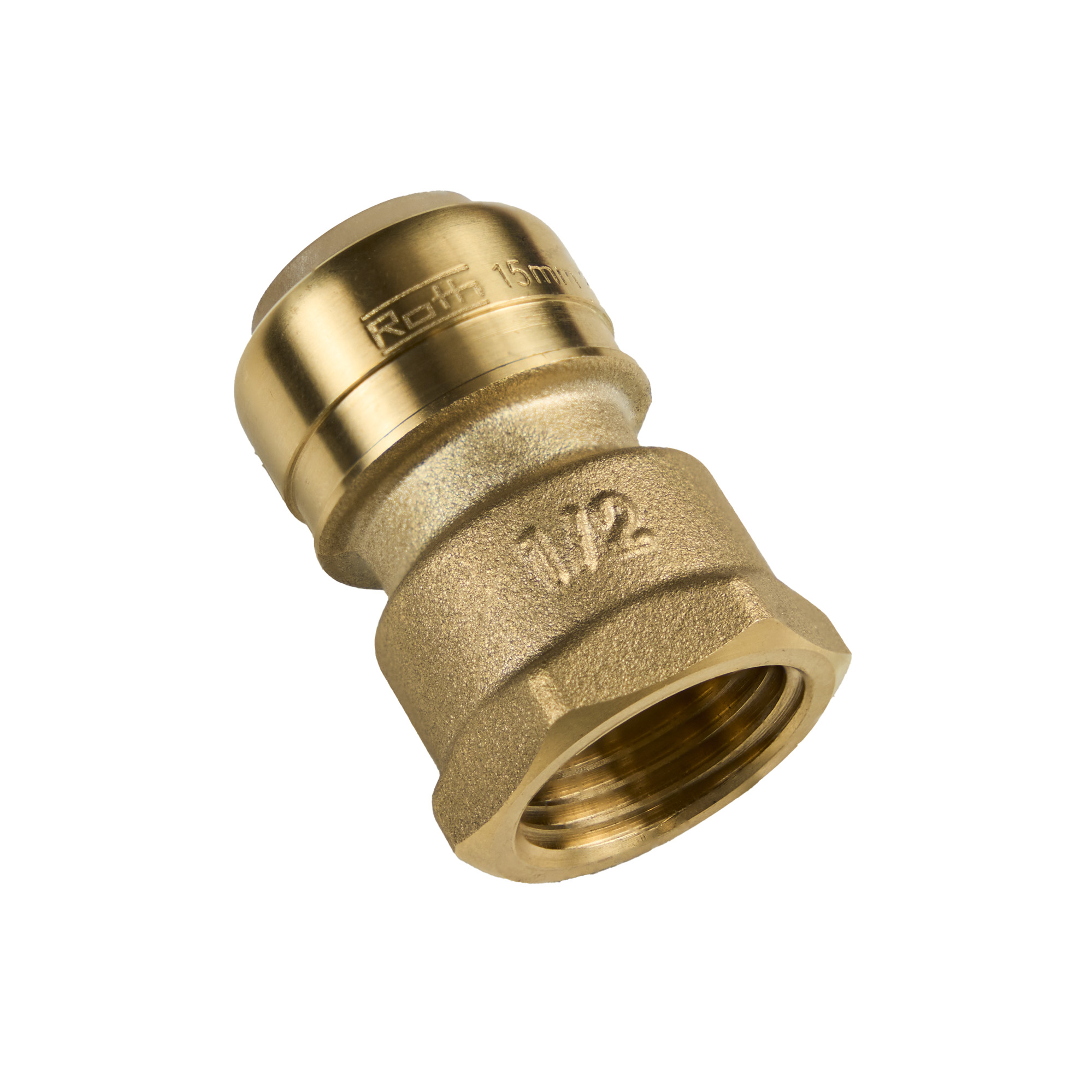 STRAIGHT COUPLING FT ROTH 12mm x 1/2 QP
