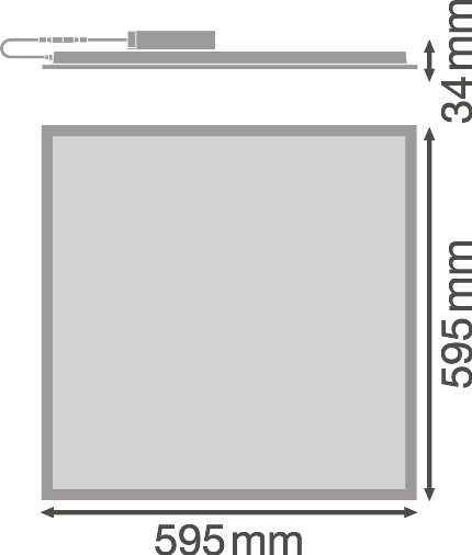 ledvance Moduulivalaisin panel value pl comp 600 30w 840/865 ml op