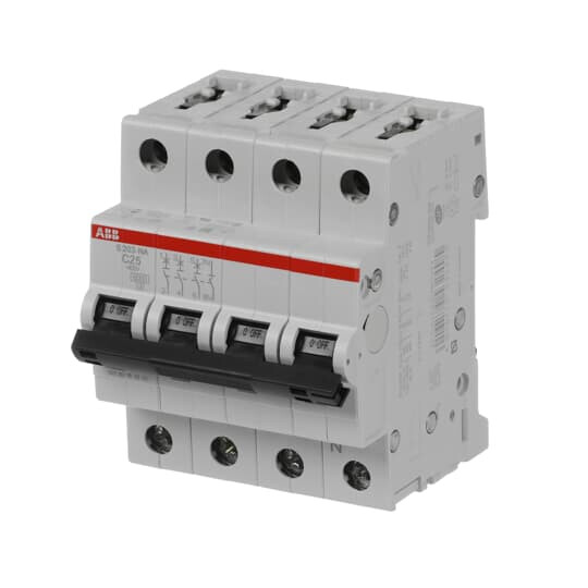 abb Johdonsuojakatkaisija stotz s203-c25na 4-nap c-käyrä 25a