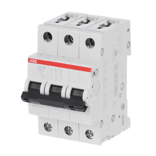 abb Minibrytare 3-pol s203m-c0,5