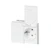 abb Socket outlet schuko 2-g,ip21 with lid,white
