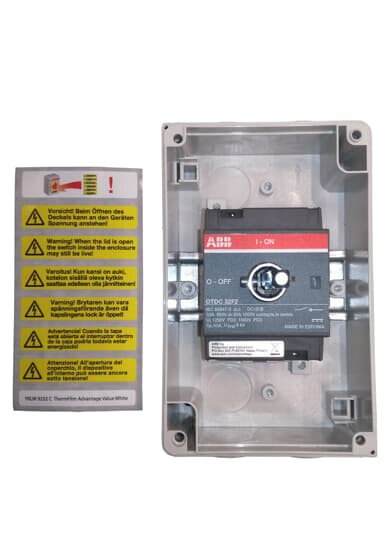 abb Turvakytkin aurinkosähkö abb 2-nap 32a 660vdc dc-21b