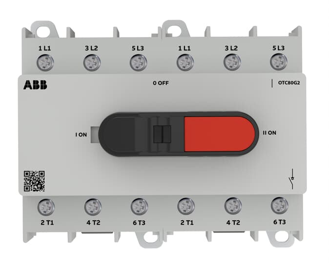 abb Brytare för lägesbyte ot plus 3-polig i-o-ii 80a 690v ac-22a