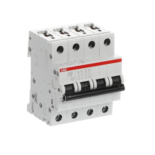 abb Circuit breaker s200 s204-b16, 4p b 16a