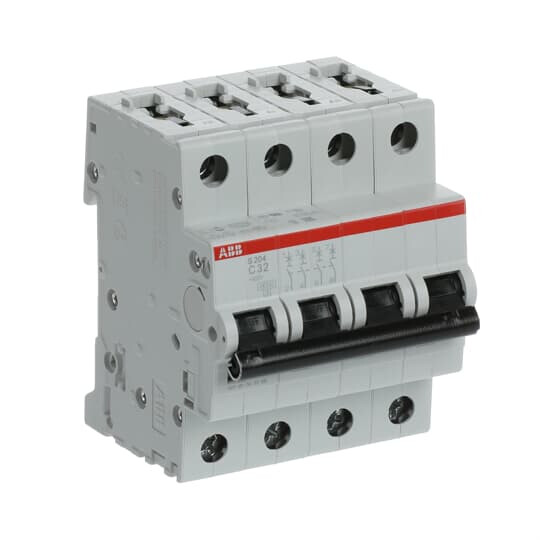 abb Circuit breaker s200 s204-c32, 4p c 32a