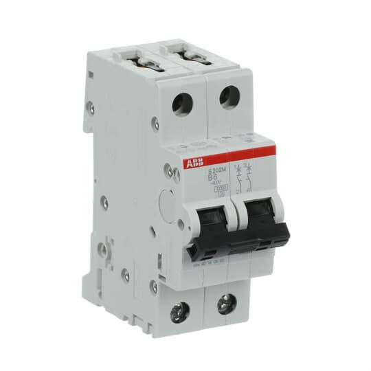 abb Minibrytare 2-pol s202m-b6