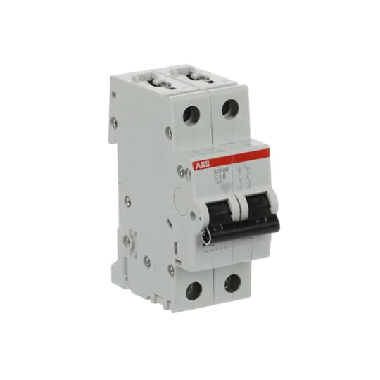 abb Minibrytare 2-pol s202m-c1,6