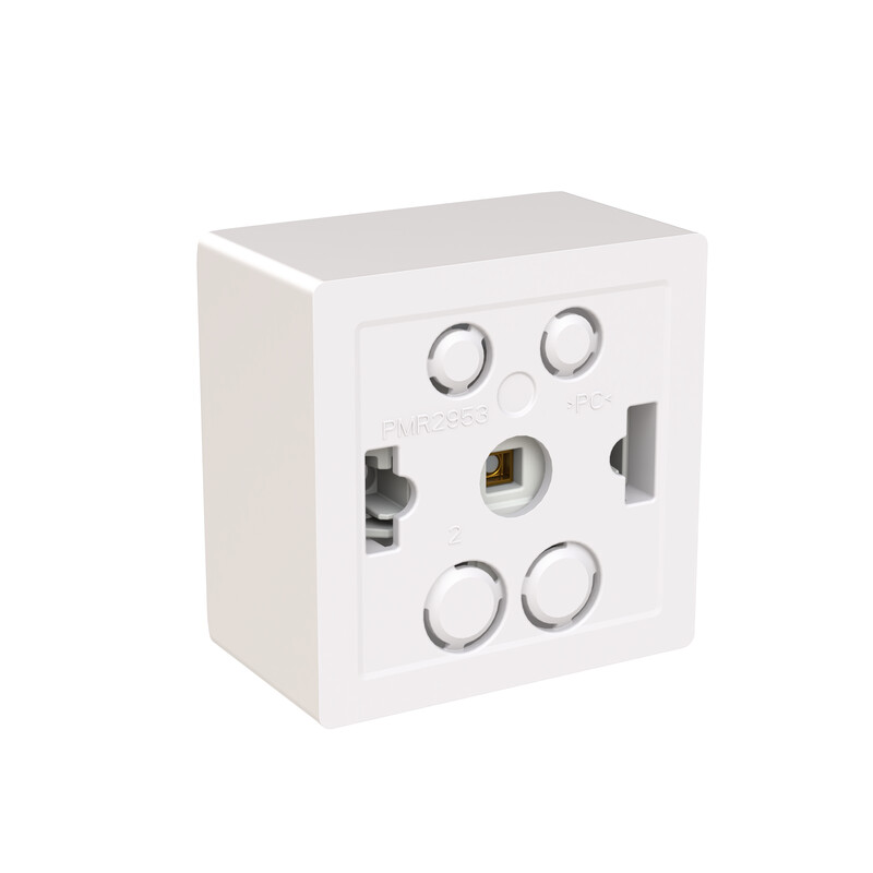 abb Socket outlet saga schuko, 1-g, screwless