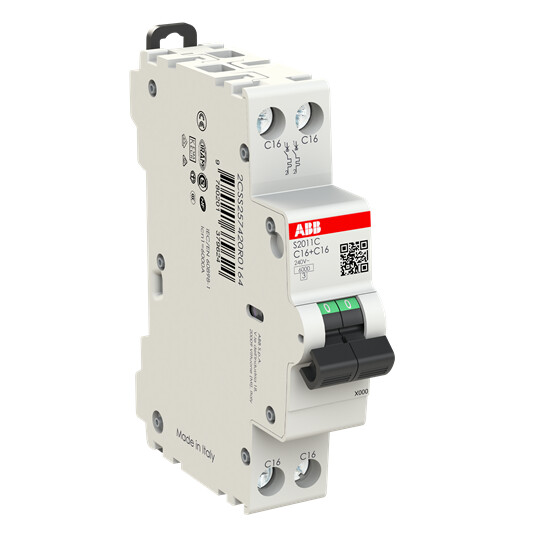 abb smart buildings Mcb s200c 1p+1p c 16a