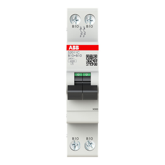 MCB S200C 1P+1P B 10A