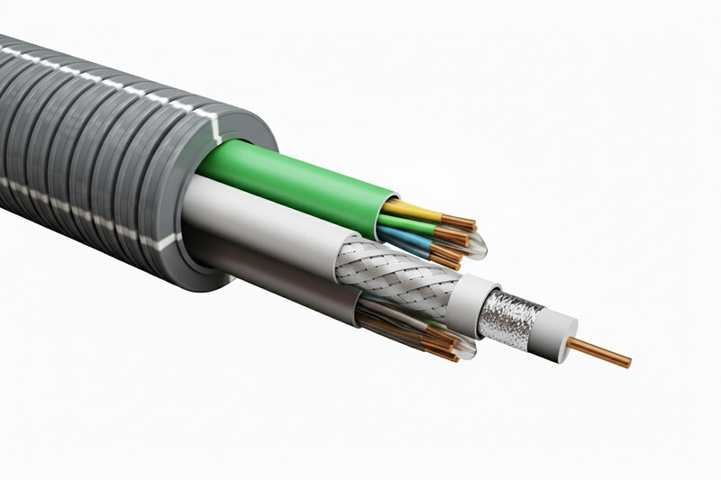 PUTKIJOHTO-HF WIRELL 25HF-2xCAT6 U/UTP+RG6 Dca R100