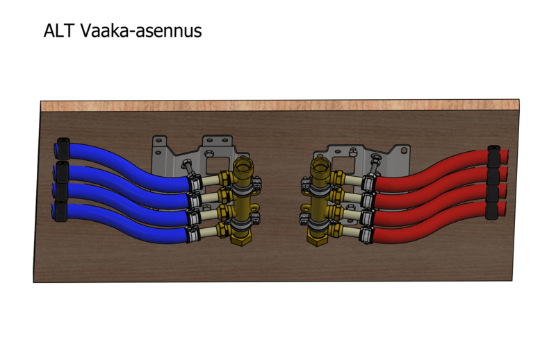 tulvari Putkiteline tulvari alaslaskuteline alt 4-piirinen