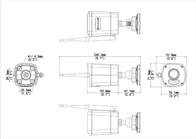 unv Kamera-ip easy wifi minibullet 2mp 2.8mm