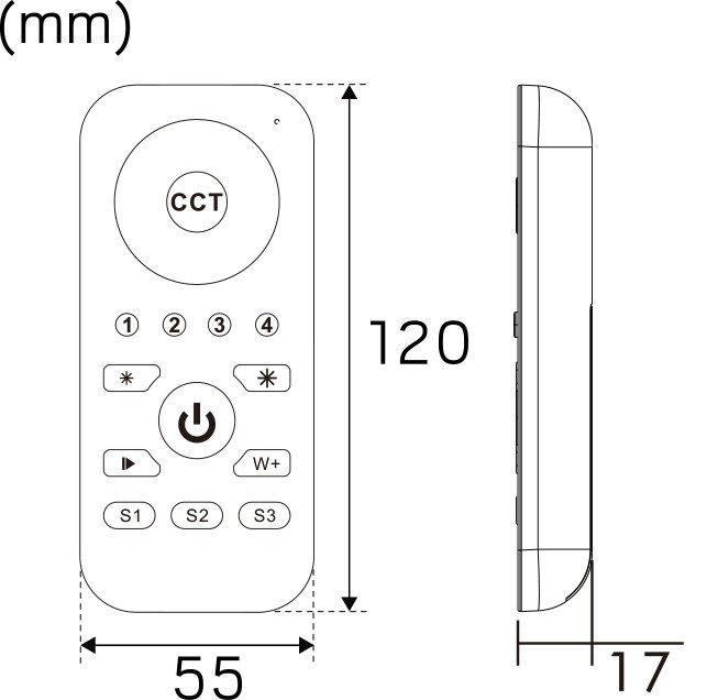 hide-a-lite Kauko-ohjain casambi kaukosäädin rgbw bl