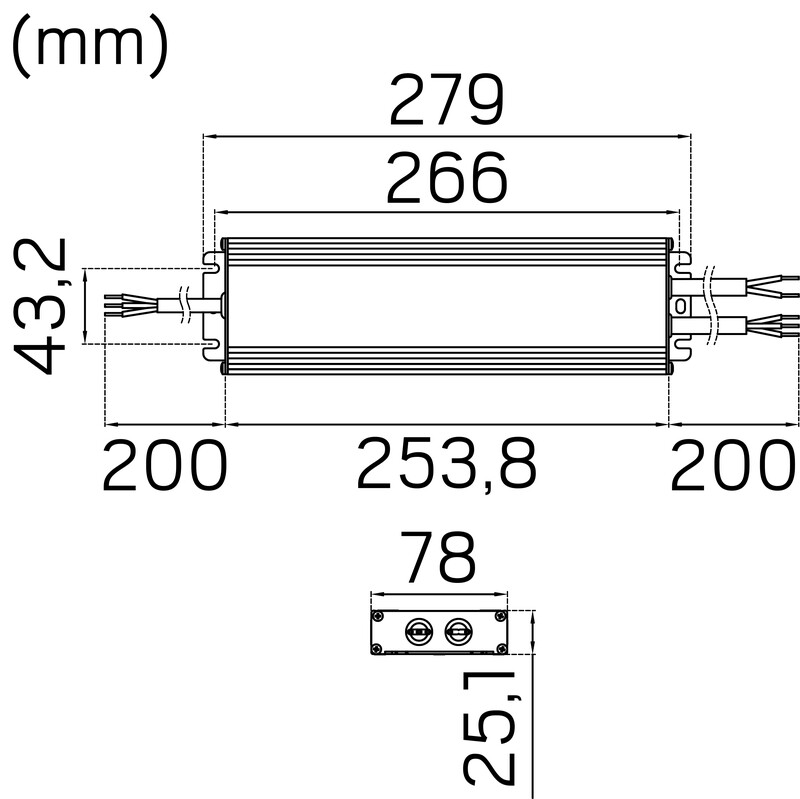 hide-a-lite Elektroniskt förkopplingsdon ip66 24v 200w casambi