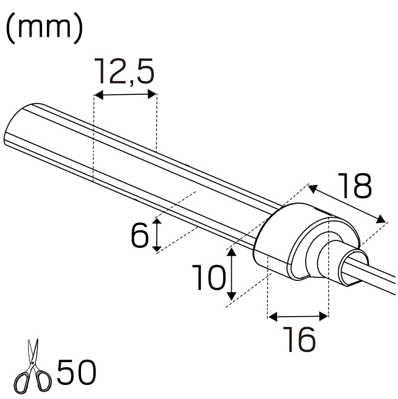 hide-a-lite Led strip heatstrip ip67 780lm 8,4w/m 927 2x2,5m