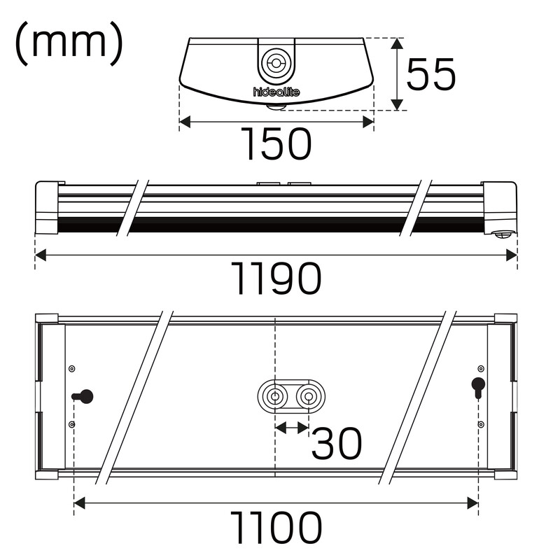 hide-a-lite Industri armatur liteline g2 ip44 6300 40w 3/4k wh pir