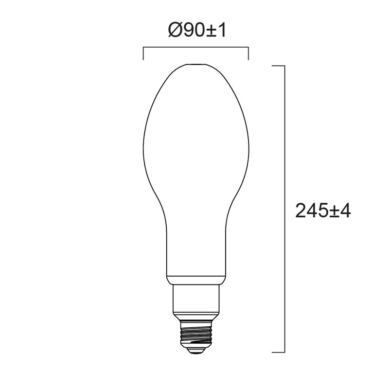 sylvania Ympärisäteilevä lamppu toledo hid/hql-e 26w/840 4000lm e27