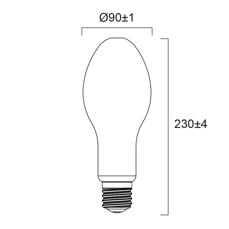 sylvania Ympärisäteilevä lamppu toledo hid/hql-e 36w/830 5500lm e40