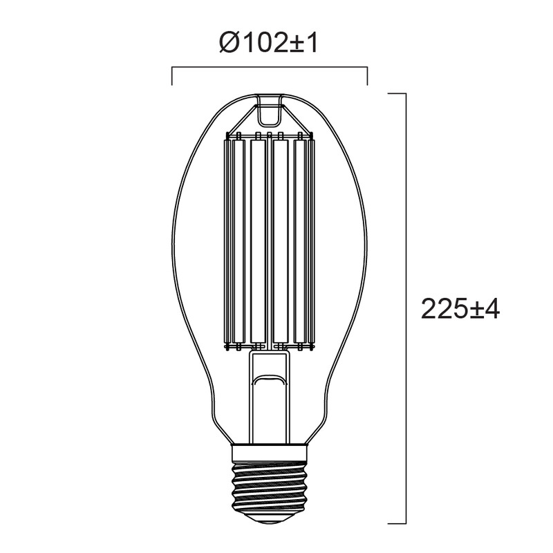 sylvania Ympärisäteilevä lamppu toledo hid/hql-e 54w/830 9000lm e40