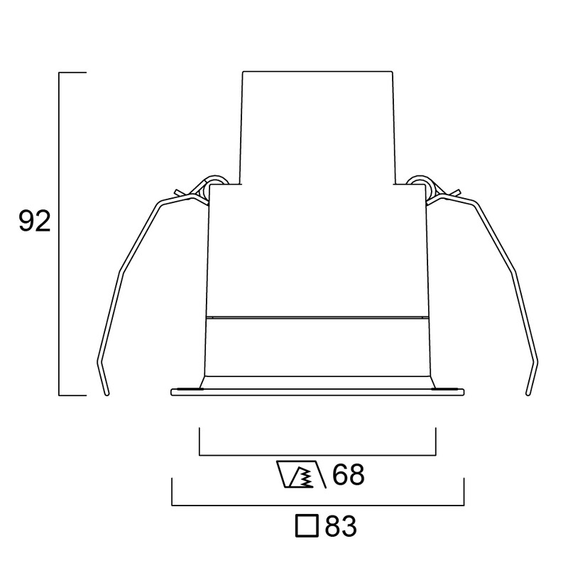concord Alasvalo solstice 68x68 950lm 930 dim ho-va