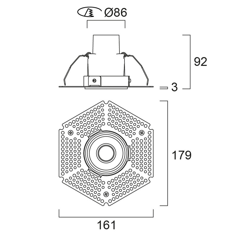 concord Alasvalo solstice 68 1125lm 930 dim trimless