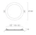 sylvania Alasvalo start flat ip44 155 7,5-10w 850-1150lm va