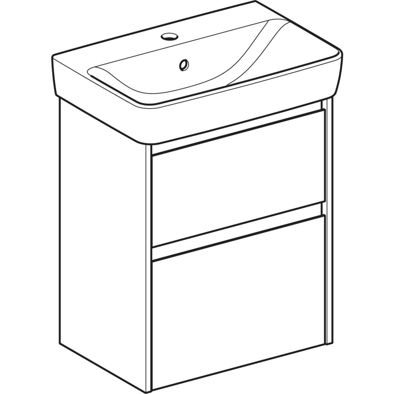 ido Allaskaappipaket sense classic 550mm, laatikoilla, valkoinen
