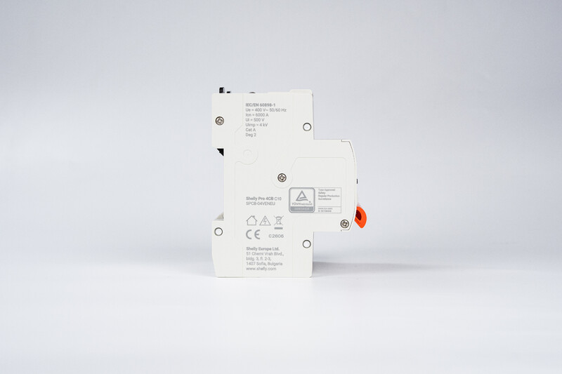 shelly Miniature circuit breaker wifi mcb, 4-pole, c63, 6 ka
